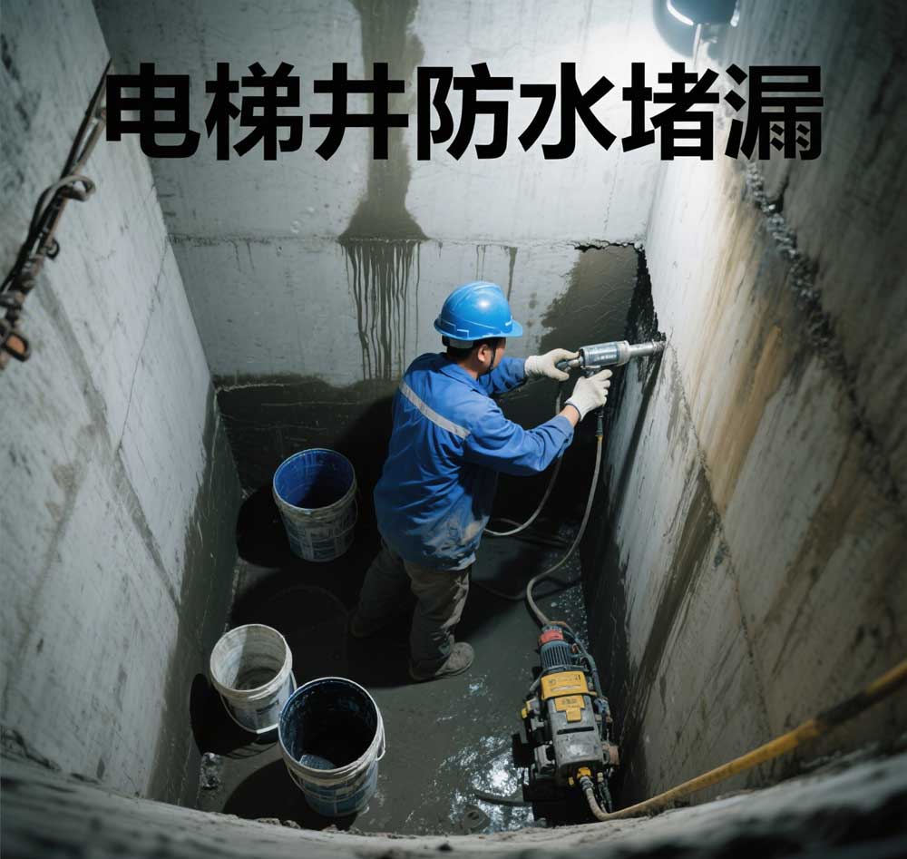 电梯井防水堵漏，衡水专业电梯井漏水维修公司